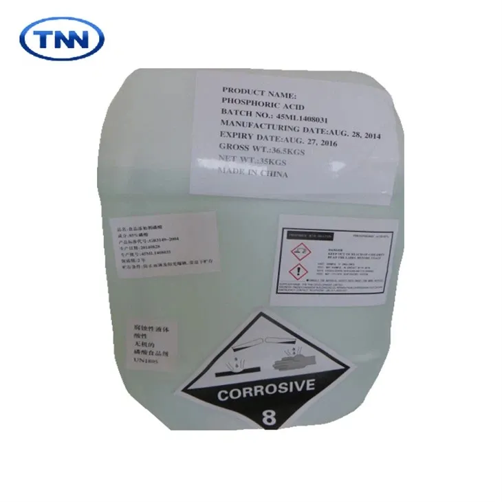 Acide phosphorique 85 pour cent de qualité alimentaire